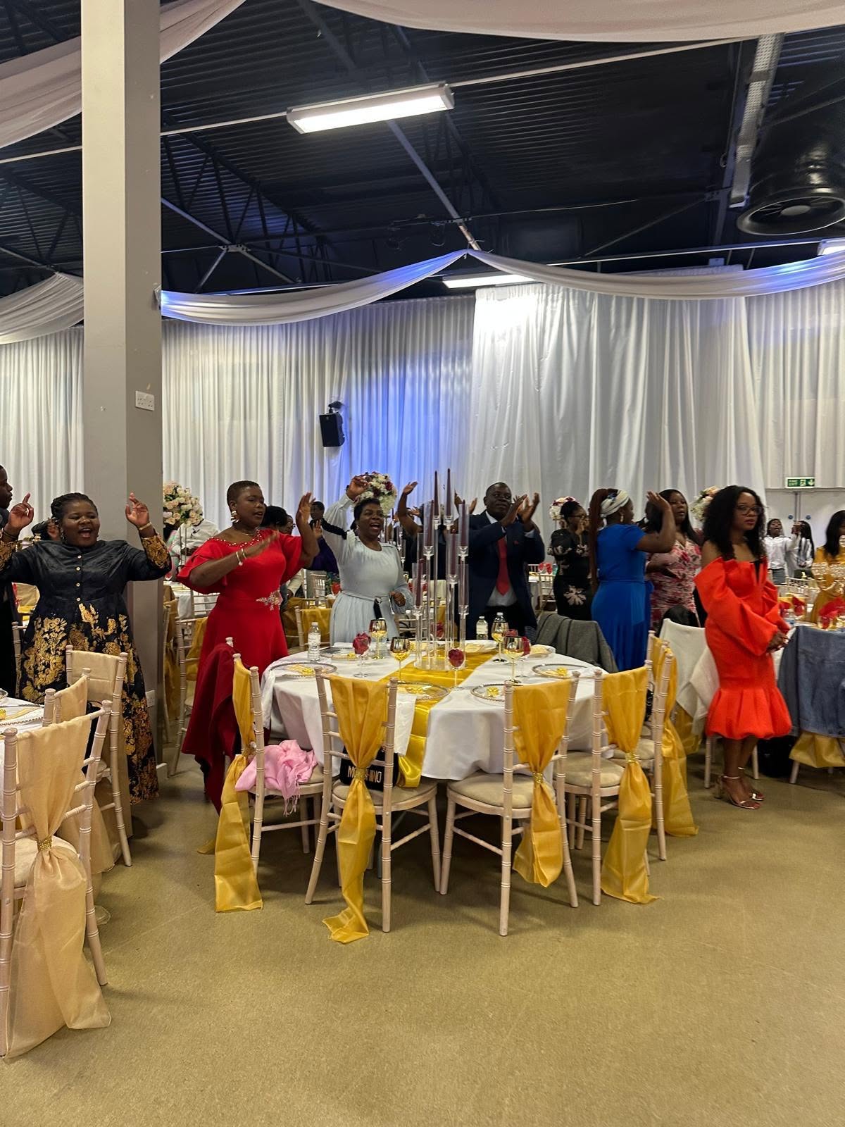 Church members gathered together