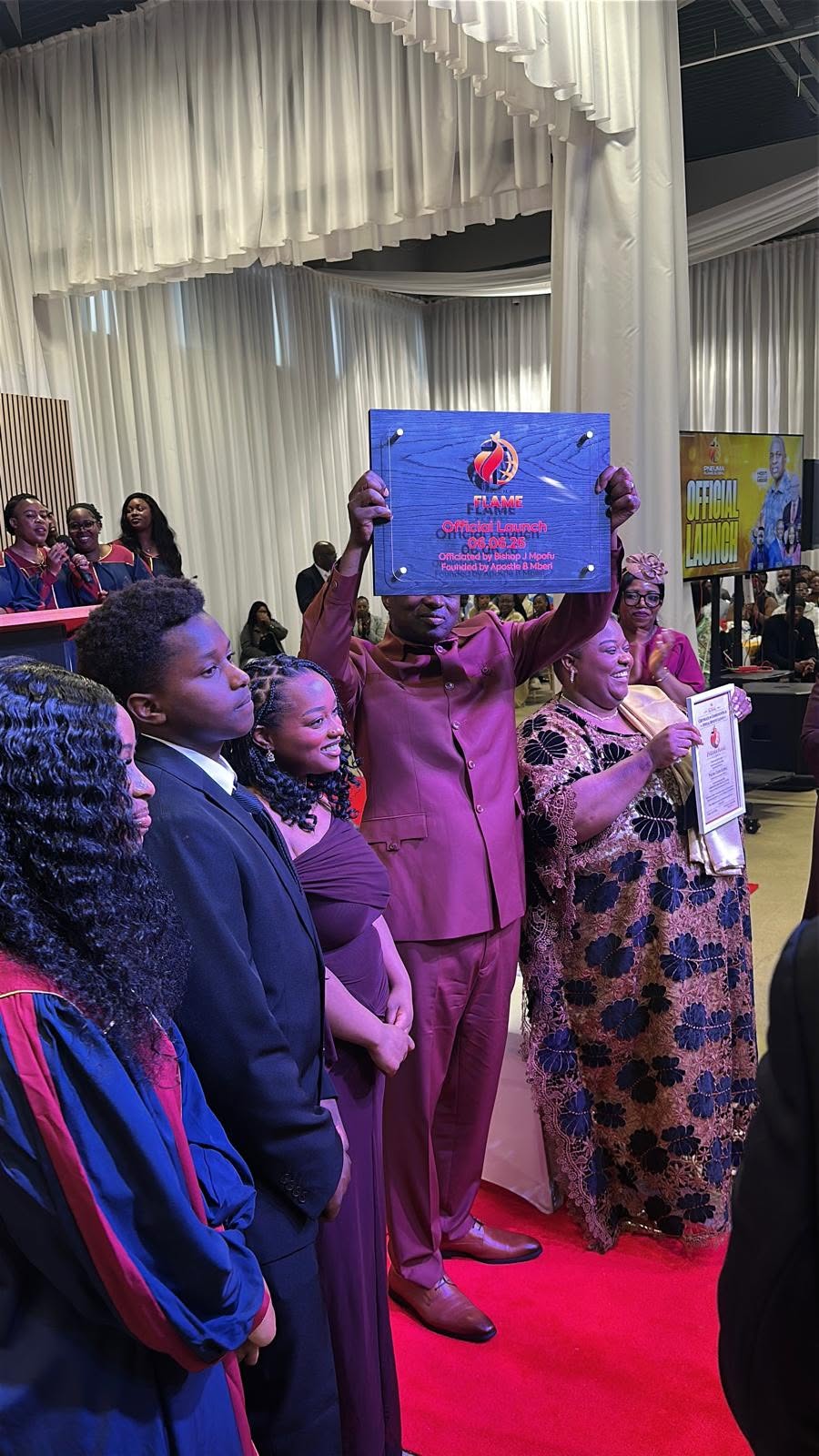 Launch celebration at the Pneuma Flame Global launch